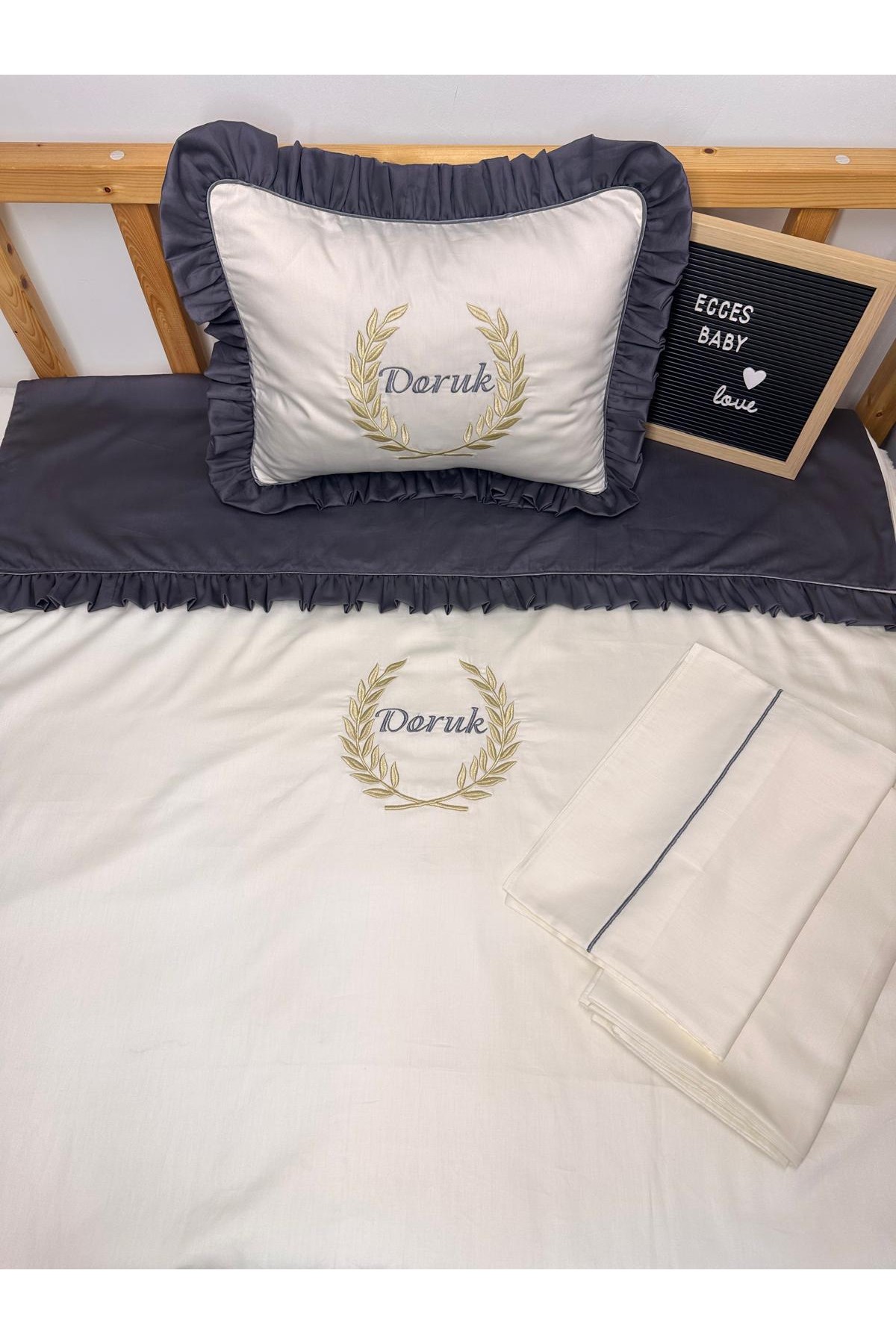 Pamuk Saten Ekru Nevresim Takımı Set 1 (100*120 Ebat) Pamuk Saten Ekru Nevresim Takımı Set 1 (100*120 Ebat)