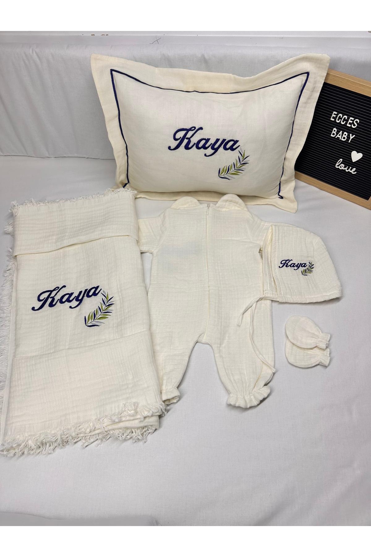 Müslin Tulum Takımı 5 li Set Müslin Tulum Takımı 5 li Set